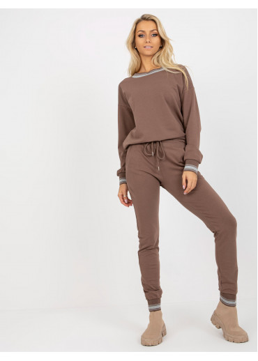 Hnedá tepláková súprava