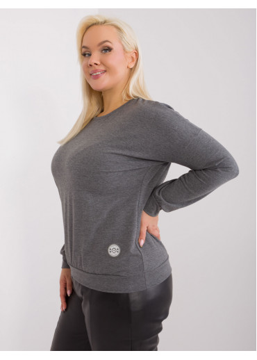 Tmavosivé tričko s dlhým rukávom