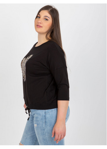 Čierne tričko s potlačou