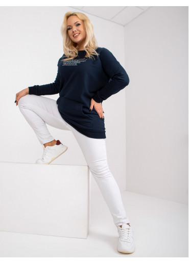 Modrá predĺžená mikina