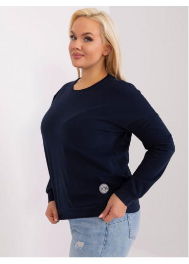 Tmavomodré tričko s dlhým rukávom