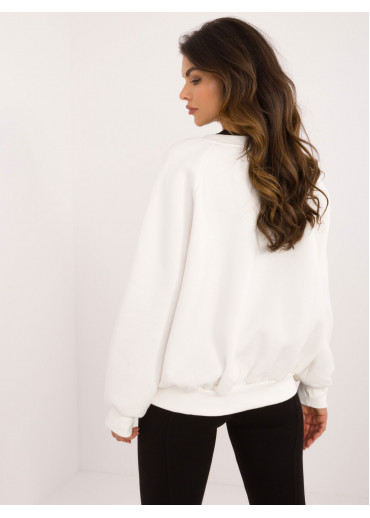 Smotanovo biela dámska oversize mikina