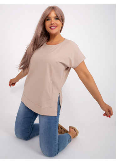 Béžovo hnedé tričko