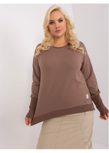 Hnedé tričko s dlhým rukávom