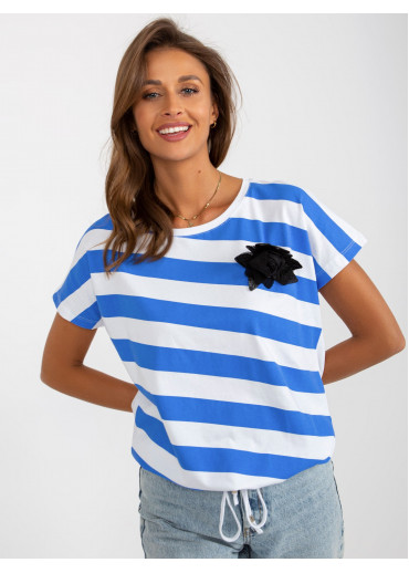 Modré tričko pruhy