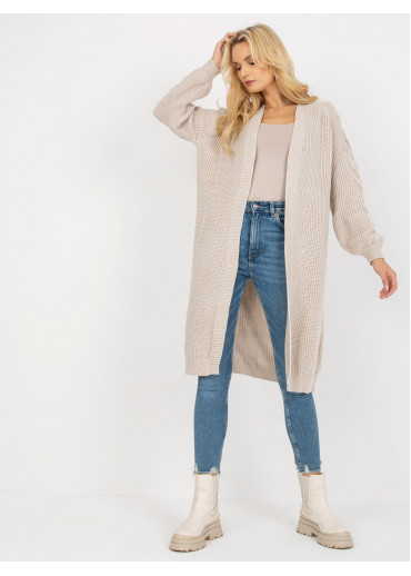Béžovo hnedý kardigán
