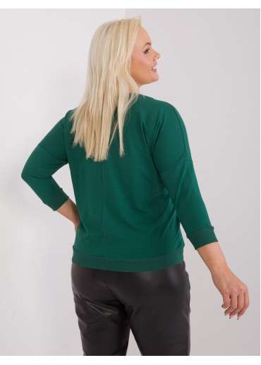 Tmavozelené tričko s potlačou