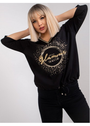 Čierne tričko s potlačou