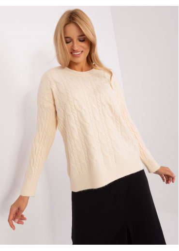 Smotanovo biely pulóver