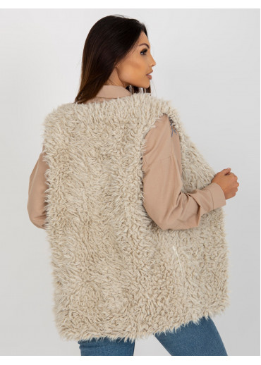 Béžovo hnedá vesta