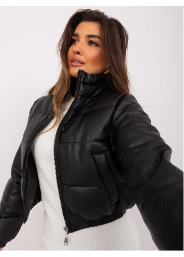 Čierna krátka bunda