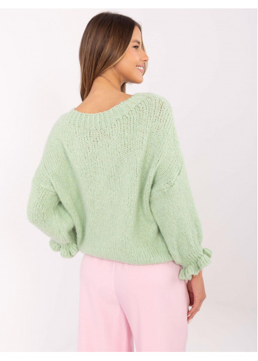 Svetlozelený dámsky sveter