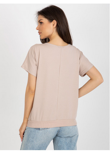 Béžovo hnedé tričko