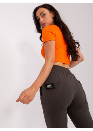 Tmavosivé dámske tepláky