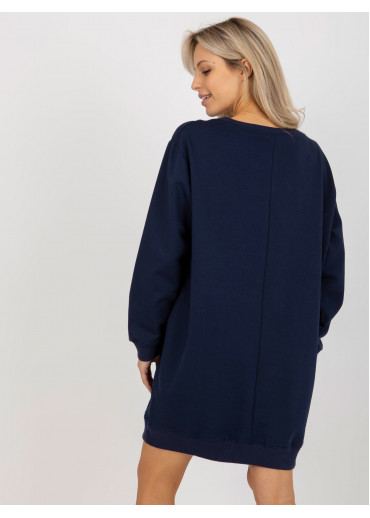 Modrá mikinová tunika