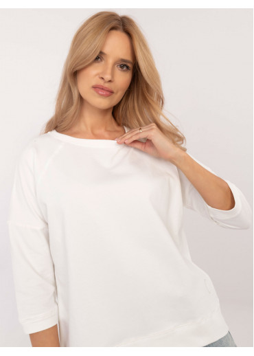 Smotanovo biela dámska mikina