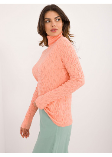 Broskyňovo ružový dámsky rolák