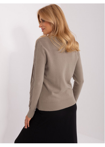 Béžovo hnedý pulóver