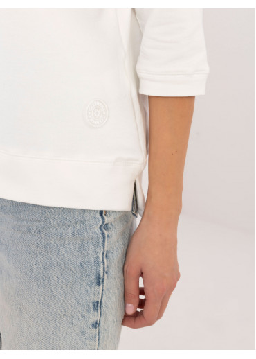 Smotanovo biela dámska mikina