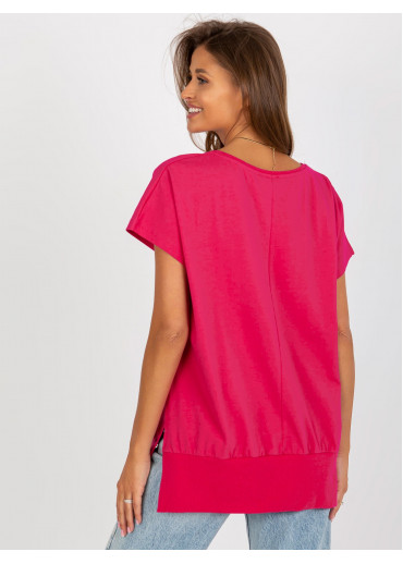Fuchsiovo ružové tričko