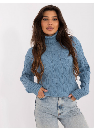 Nebesky modrý dámsky rolák