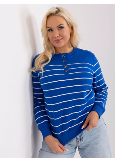 Kobaltovo modrý pulóver