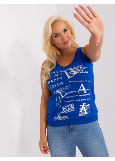 Kobaltovo modrý top