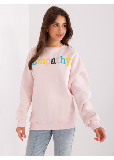 Púdrovo ružová mikina