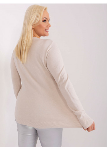 Béžovo hnedý pulóver