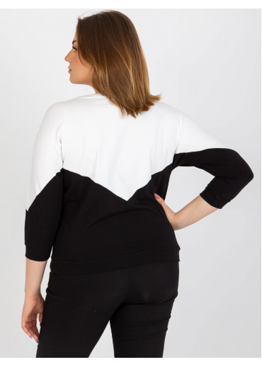 Biele dvojfarebné tričko