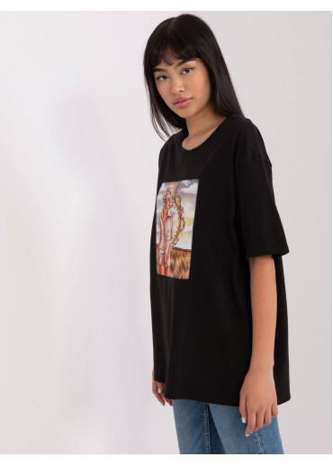 Čierne tričko s potlačou