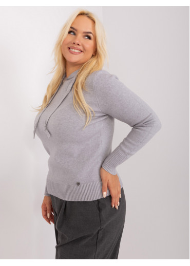 Sivý pulóver s kapucňou