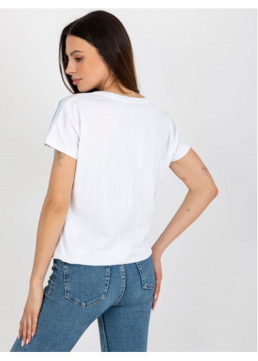 Svetlomodré tričko pruhy