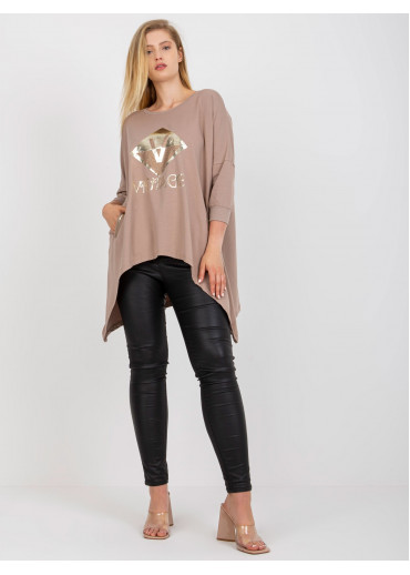 Béžovo hnedá tunika