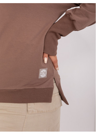 Hnedé tričko s dlhým rukávom