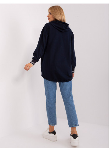 Modrá mikina s kapucňou