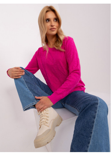 Fuchsiovo ružový pulóver