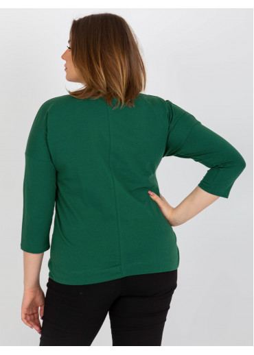 Tmavozelené tričko s potlačou vážka