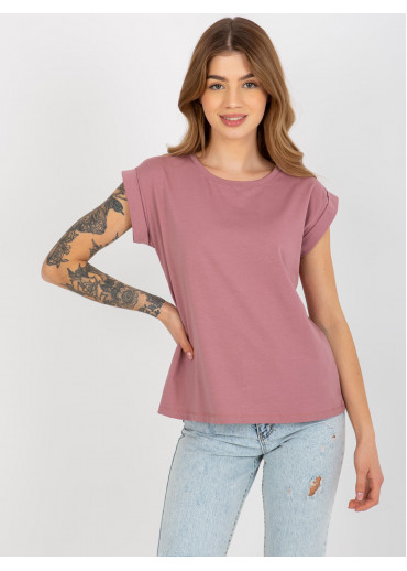 Tmavopúdrovo ružové tričko