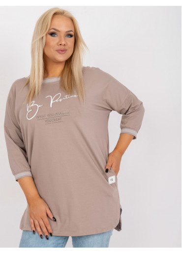 Béžovo hnedá tunika