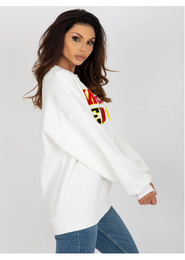 Smotanovo biela basic mikina