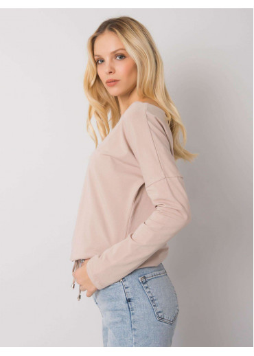 Béžovo hnedé tričko s dlhým rukávom