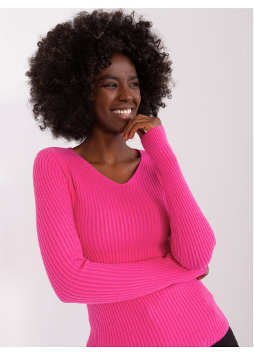 Tmavopúdrovo ružový pulóver