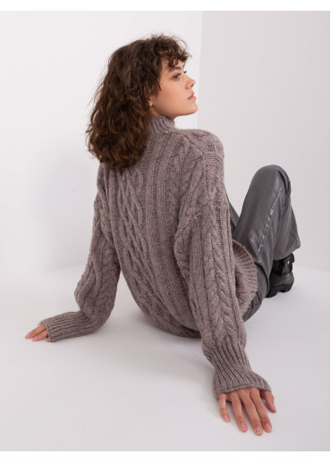 Tmavosivý pletený sveter