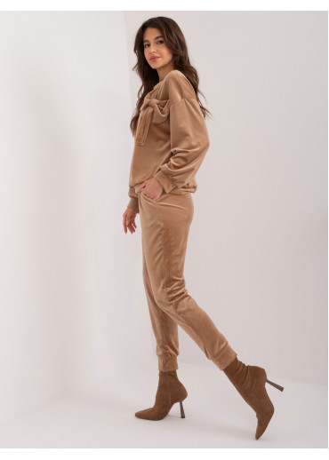 Kapučínovo hnedá tepláková súprava