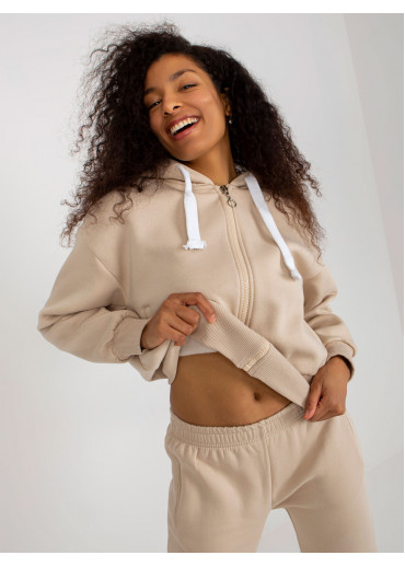 Béžovo hnedá tepláková súprava