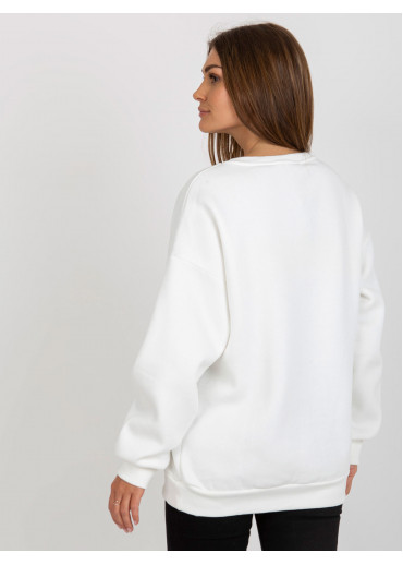 Smotanovo biela basic mikina