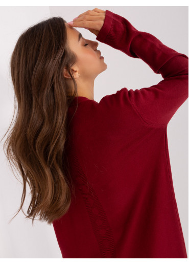 Bordovo červený kardigán