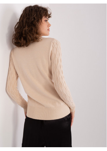 Béžovo hnedý pulóver