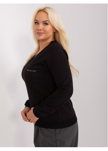 Čierne tričko s dlhým rukávom